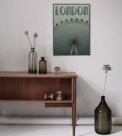 VISSEVASSE plakat - London Eye - 15x21