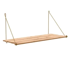 We Do Wood - Hylde - Loop Shelf - bambus og messing