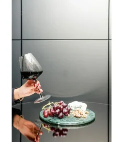 WELLmark - Rund bakke i marmor - Grøn - Ø24 cm