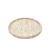WELLmark - Rund Travertine bakke - Beige - Ø27 cm