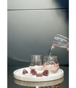 WELLmark - Rund Travertine bakke - Beige - Ø27 cm