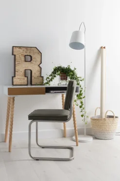 Zuiver - Gulvlampee BUCKLE HEAD hvid